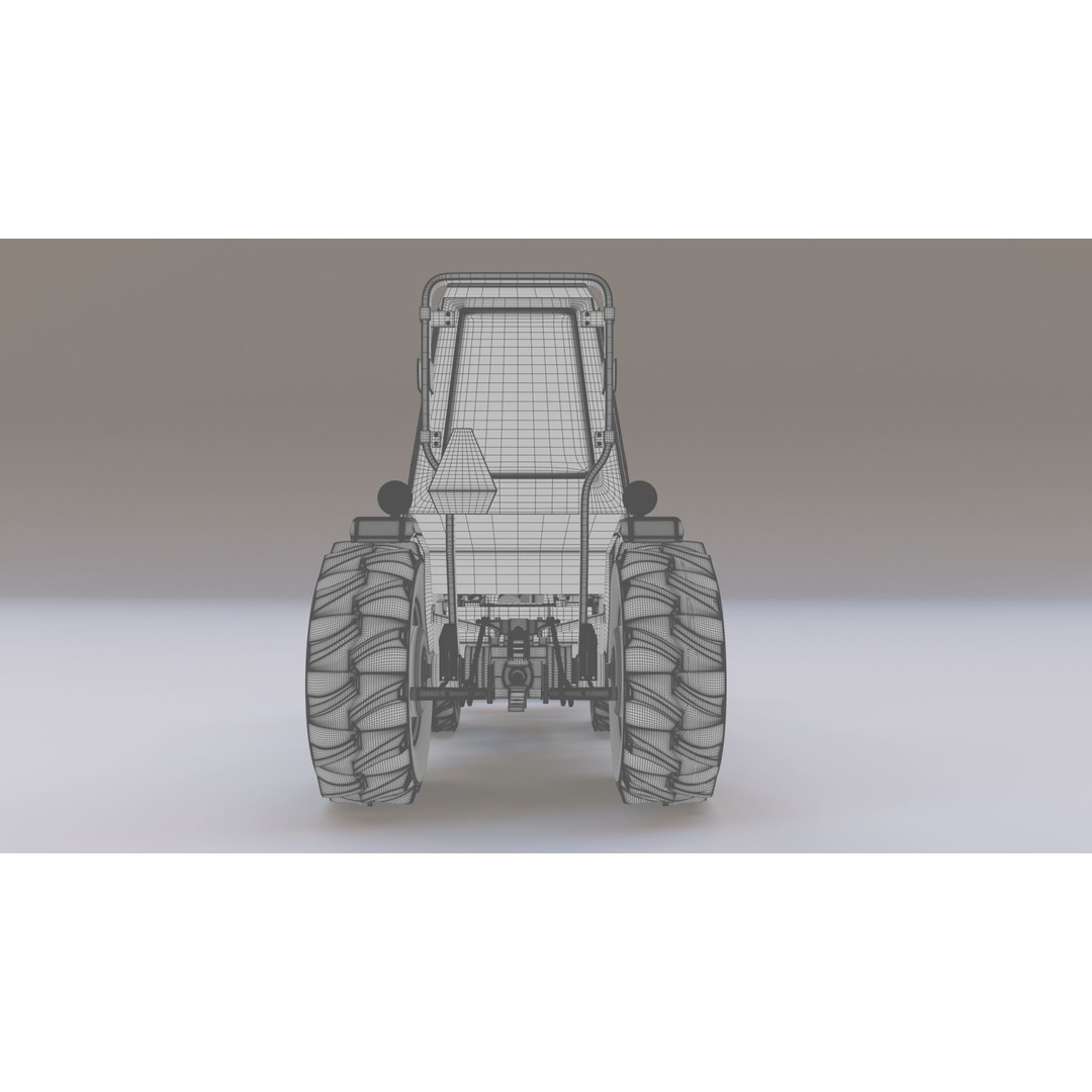 KUBOTA L3200 3D Model – High Detail Steel Cab, FBX, OBJ, Blender - View 23