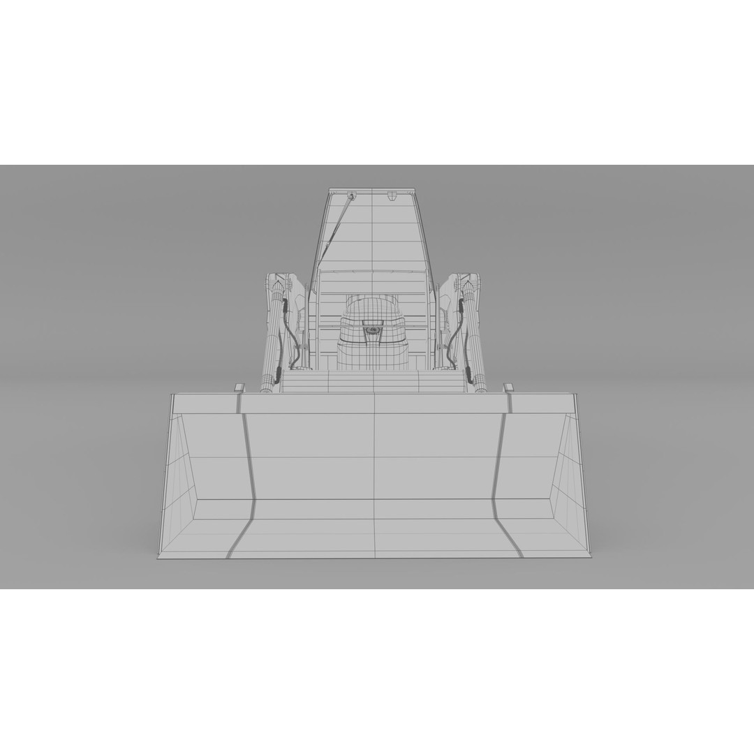 KUBOTA L3200 3D Model – High Detail Steel Cab, FBX, OBJ, Blender - View 30