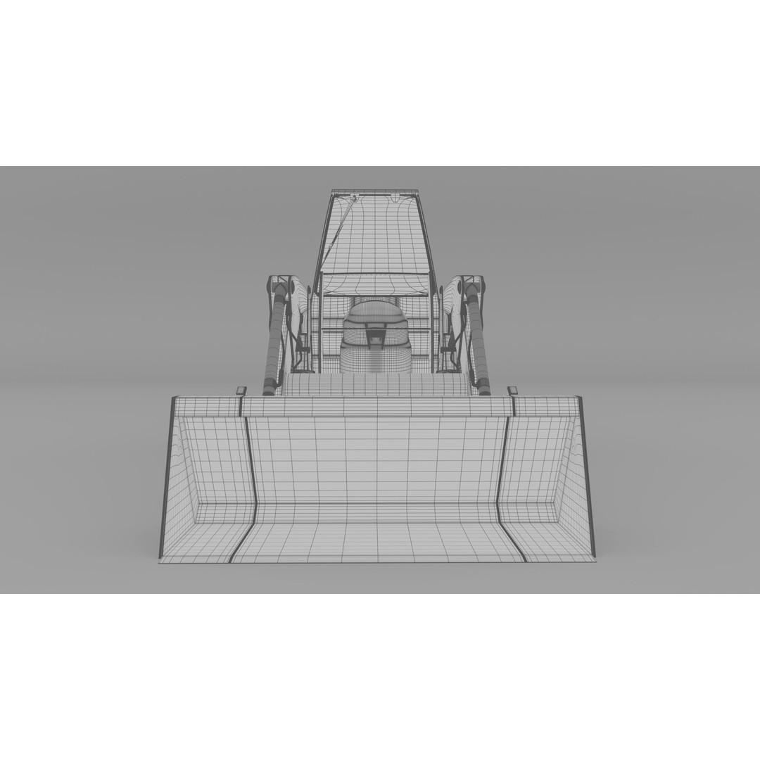 KUBOTA L3200 3D Model – High Detail Steel Cab, FBX, OBJ, Blender - View 31