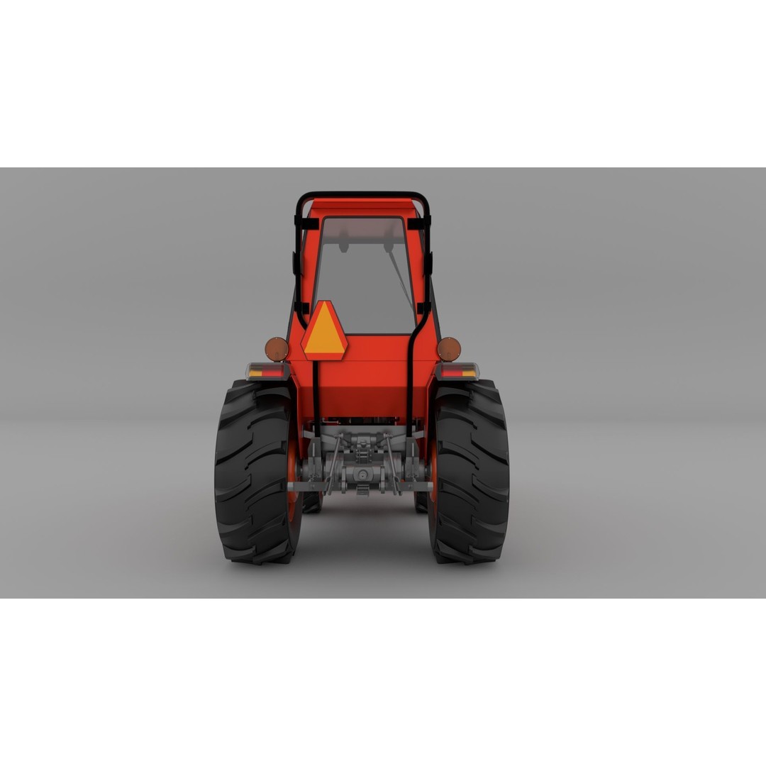 KUBOTA L3200 3D Model – High Detail Steel Cab, FBX, OBJ, Blender - View 5