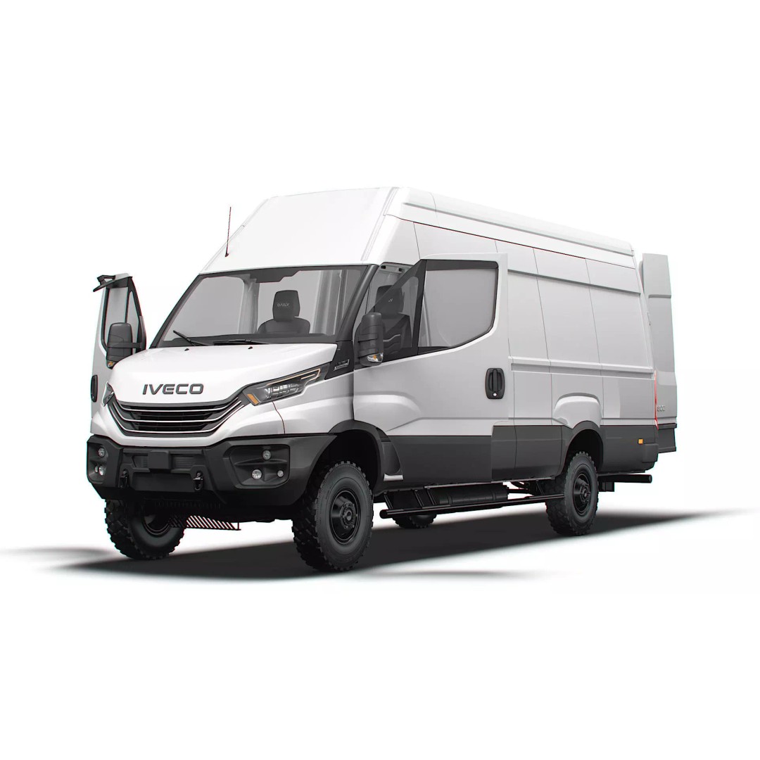 Iveco Daily Van L4H3 4x4 3D Model – HQ Interior, Game-Ready Formats - View 10