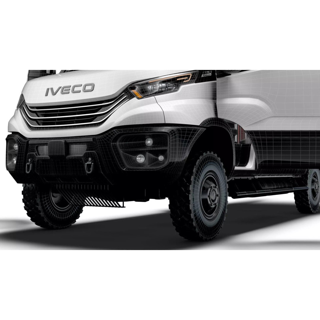 Iveco Daily Van L4H3 4x4 3D Model – HQ Interior, Game-Ready Formats - View 23