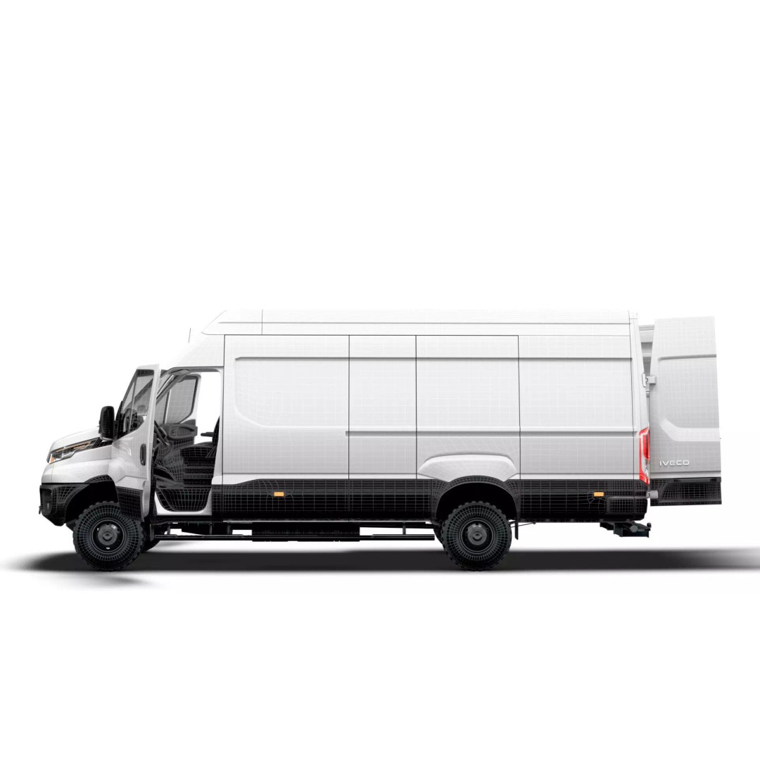 Iveco Daily Van L4H3 4x4 3D Model – HQ Interior, Game-Ready Formats - View 24
