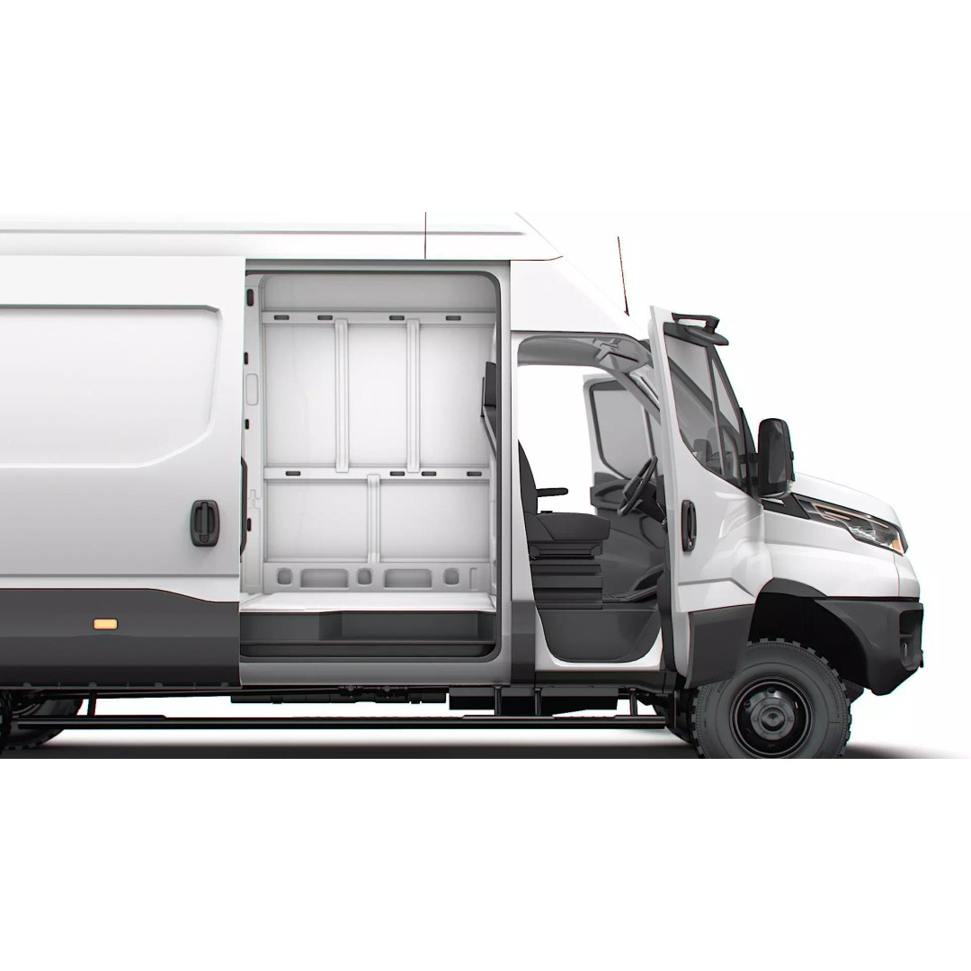 Iveco Daily Van L4H3 4x4 3D Model – HQ Interior, Game-Ready Formats - View 3