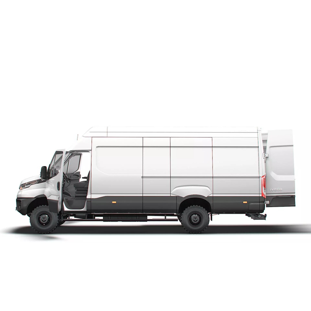 Iveco Daily Van L4H3 4x4 3D Model – HQ Interior, Game-Ready Formats - View 6