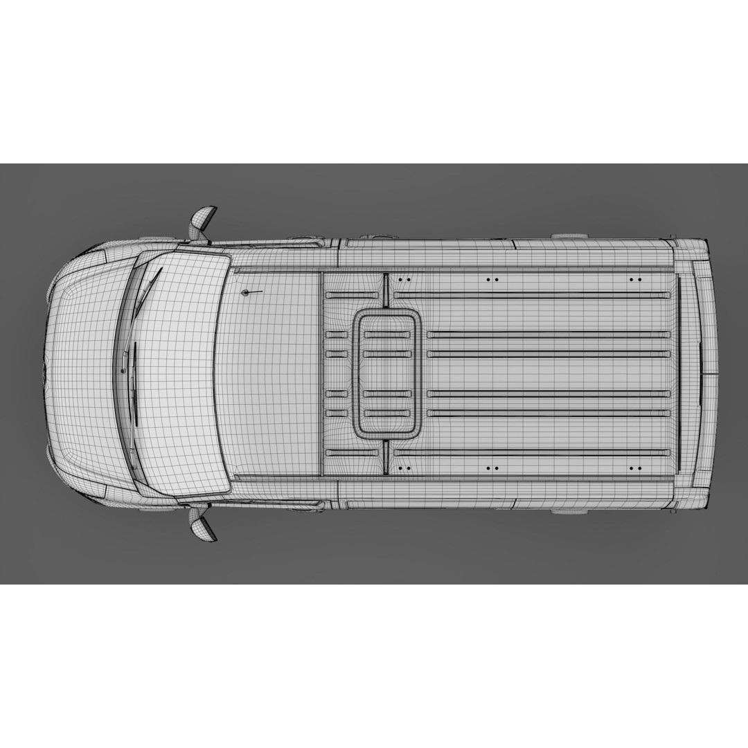 Renault Master L1H1 Van 2017 3D Model – High Poly Game-Ready Asset, FBX