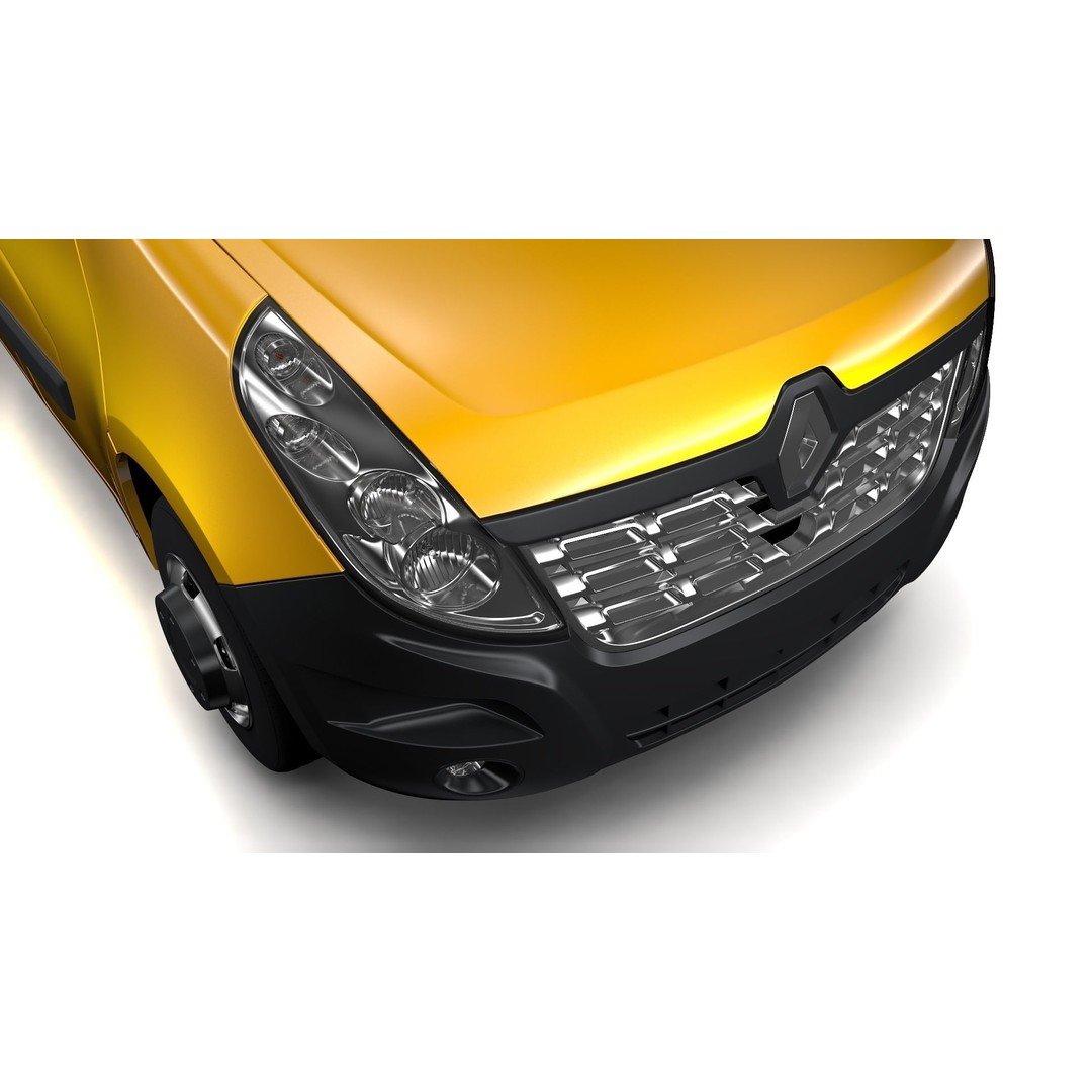 Renault Master L1H1 Van 2017 3D Model – High Poly Game-Ready Asset, FBX - View 10