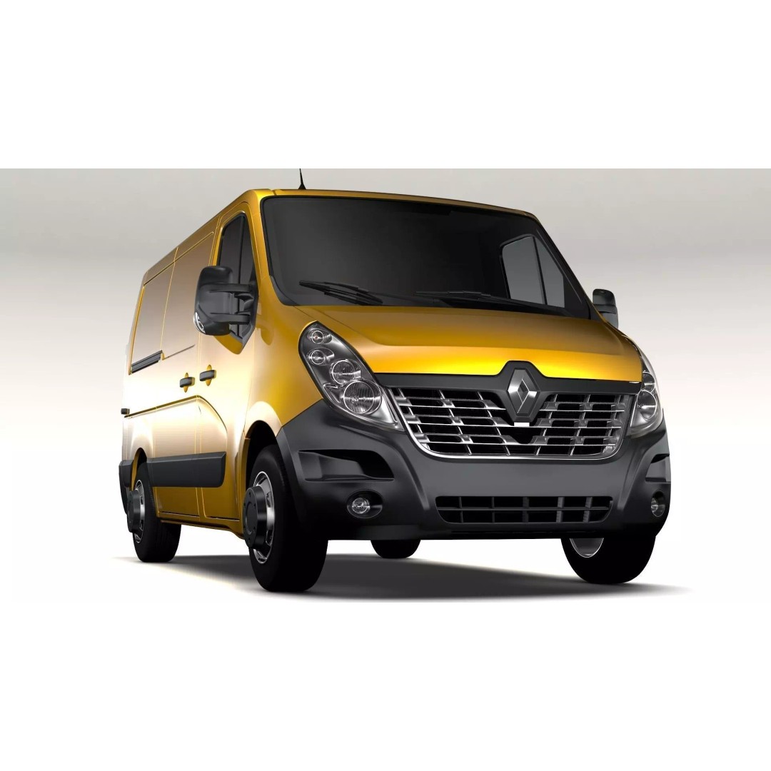 Renault Master L1H1 Van 2017 3D Model – High Poly Game-Ready Asset, FBX - View 2