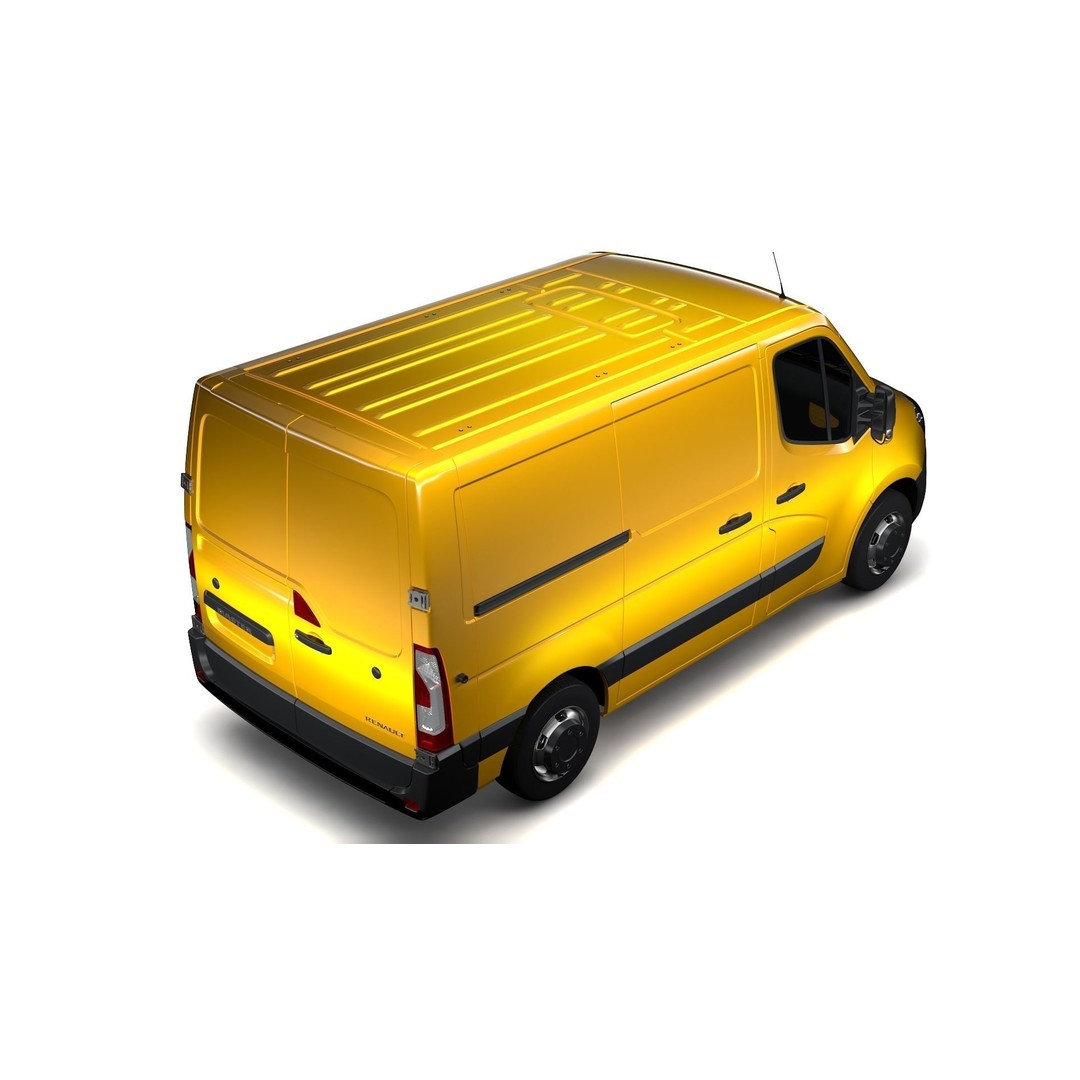 Renault Master L1H1 Van 2017 3D Model – High Poly Game-Ready Asset, FBX - View 4