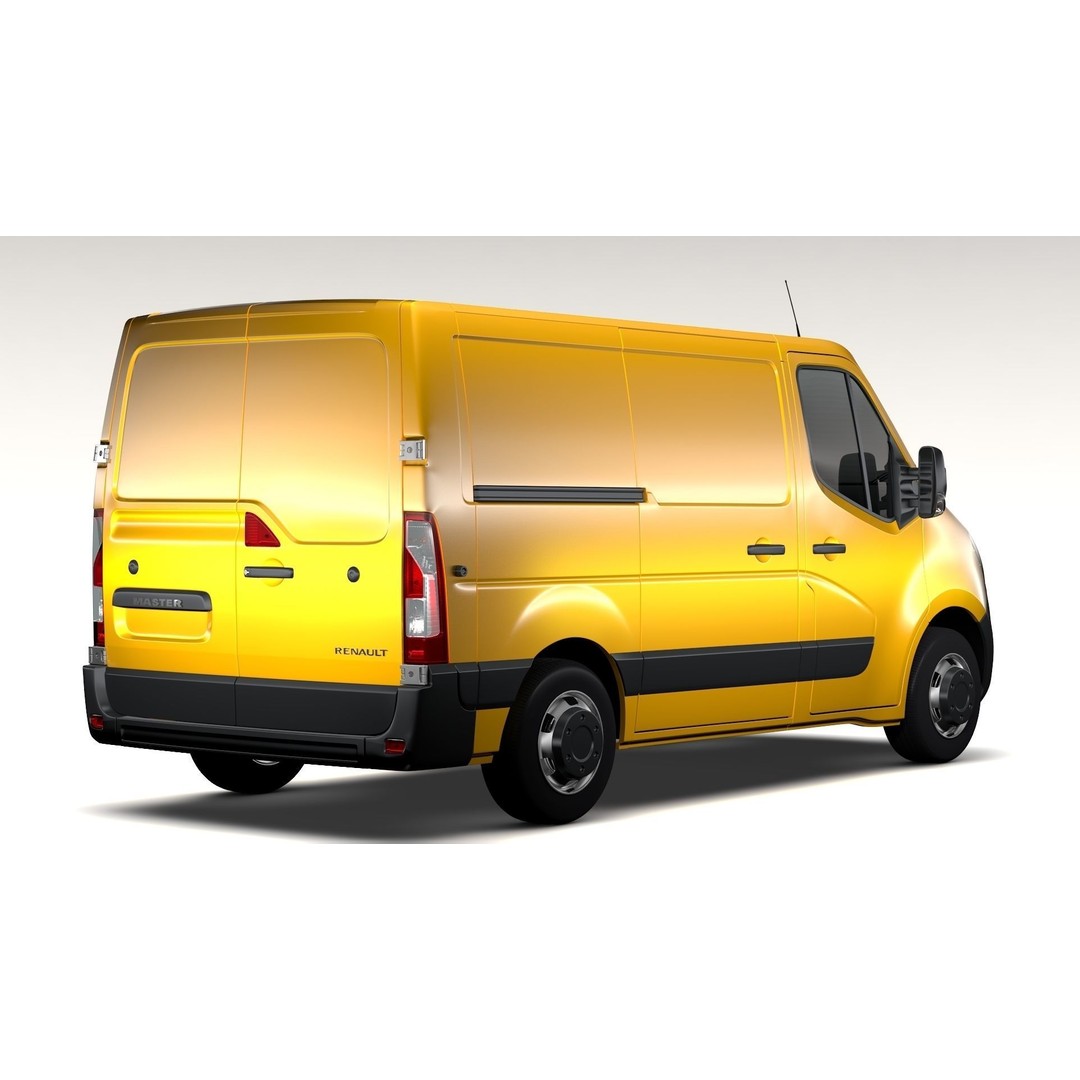 Renault Master L1H1 Van 2017 3D Model – High Poly Game-Ready Asset, FBX - View 5