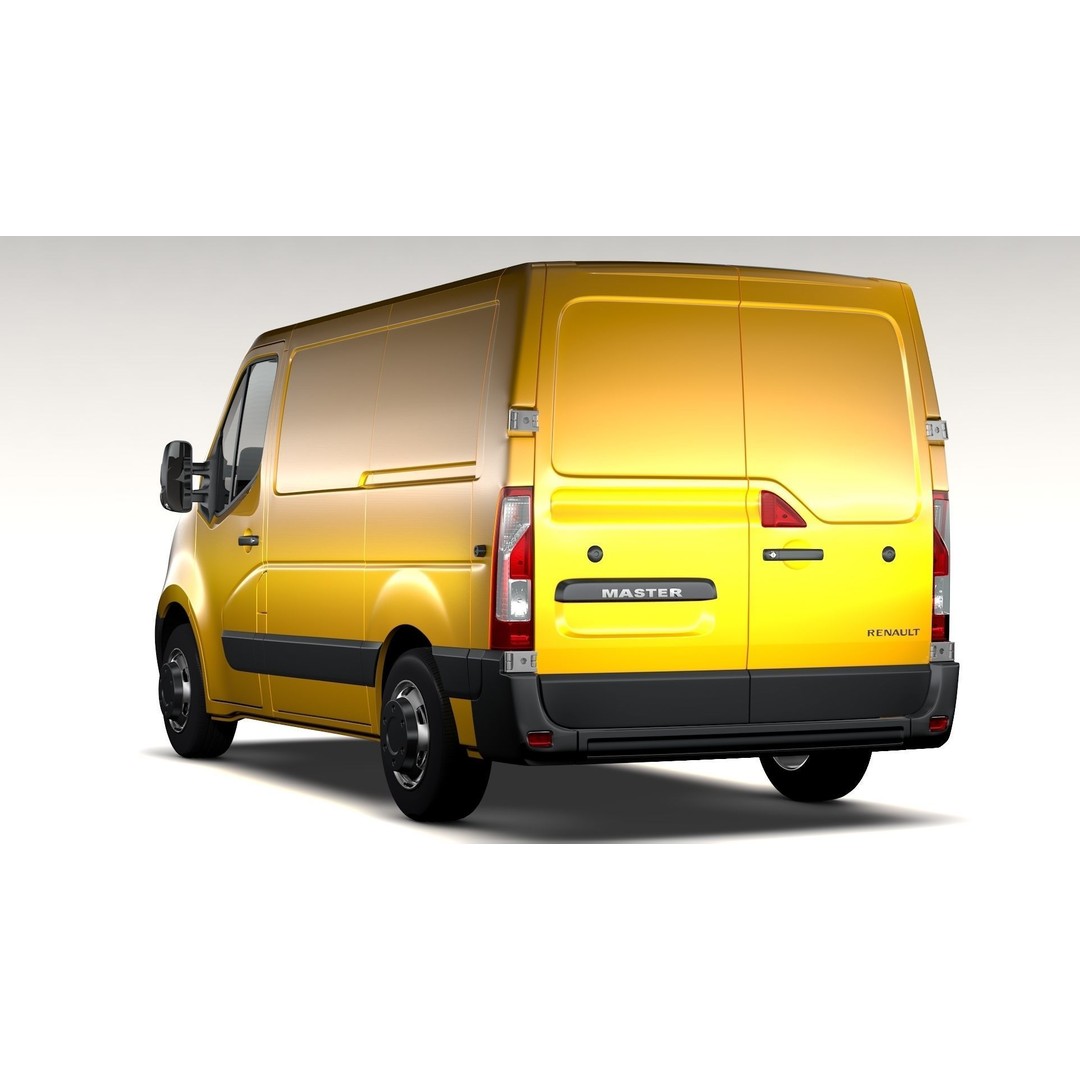 Renault Master L1H1 Van 2017 3D Model – High Poly Game-Ready Asset, FBX - View 6