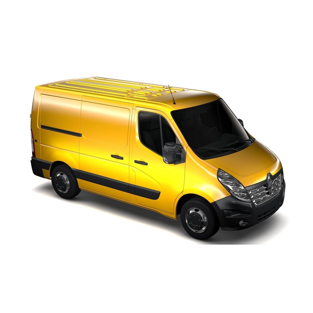 Renault Master L1H1 Van 2017 3D Model – High Poly Game-Ready Asset, FBX - View 7