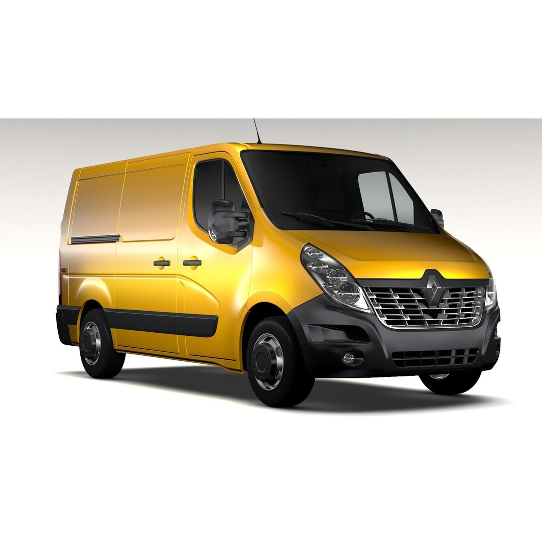 Renault Master L1H1 Van 2017 3D Model – High Poly Game-Ready Asset, FBX - View 8
