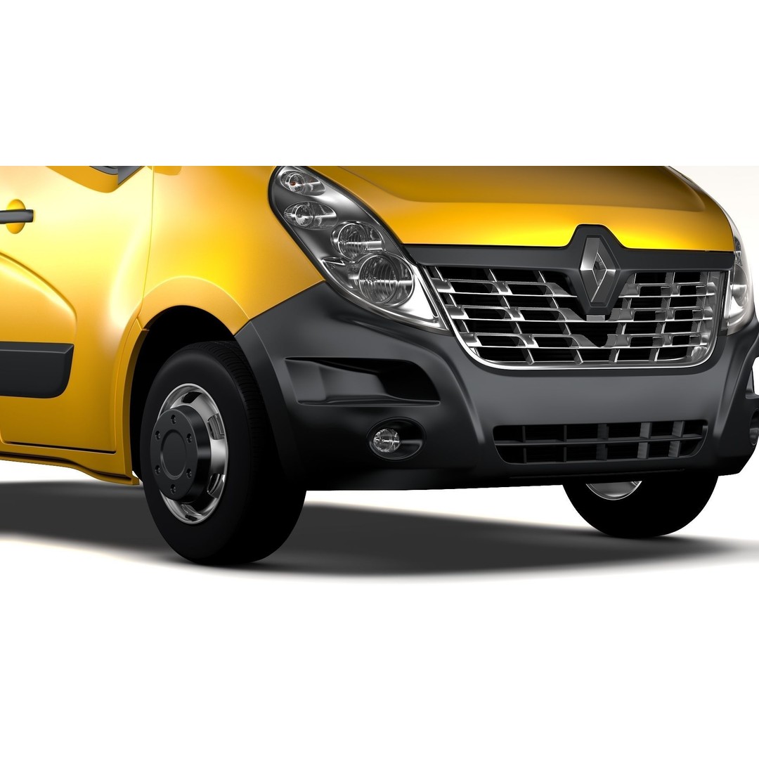 Renault Master L1H1 Van 2017 3D Model – High Poly Game-Ready Asset, FBX - View 9