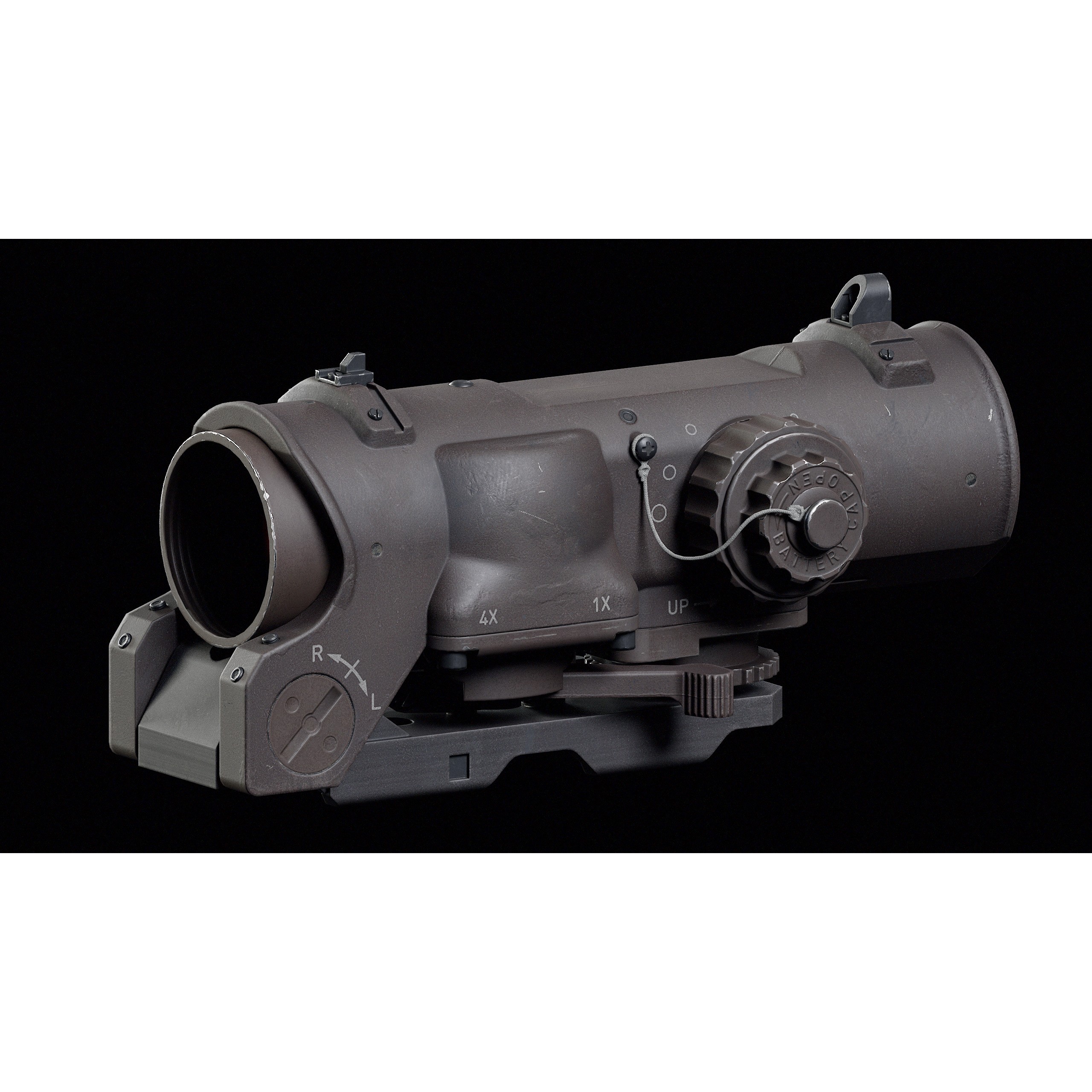 ELCAN SpecterDR - Low-Poly Game-Ready 3D Model - View 9
