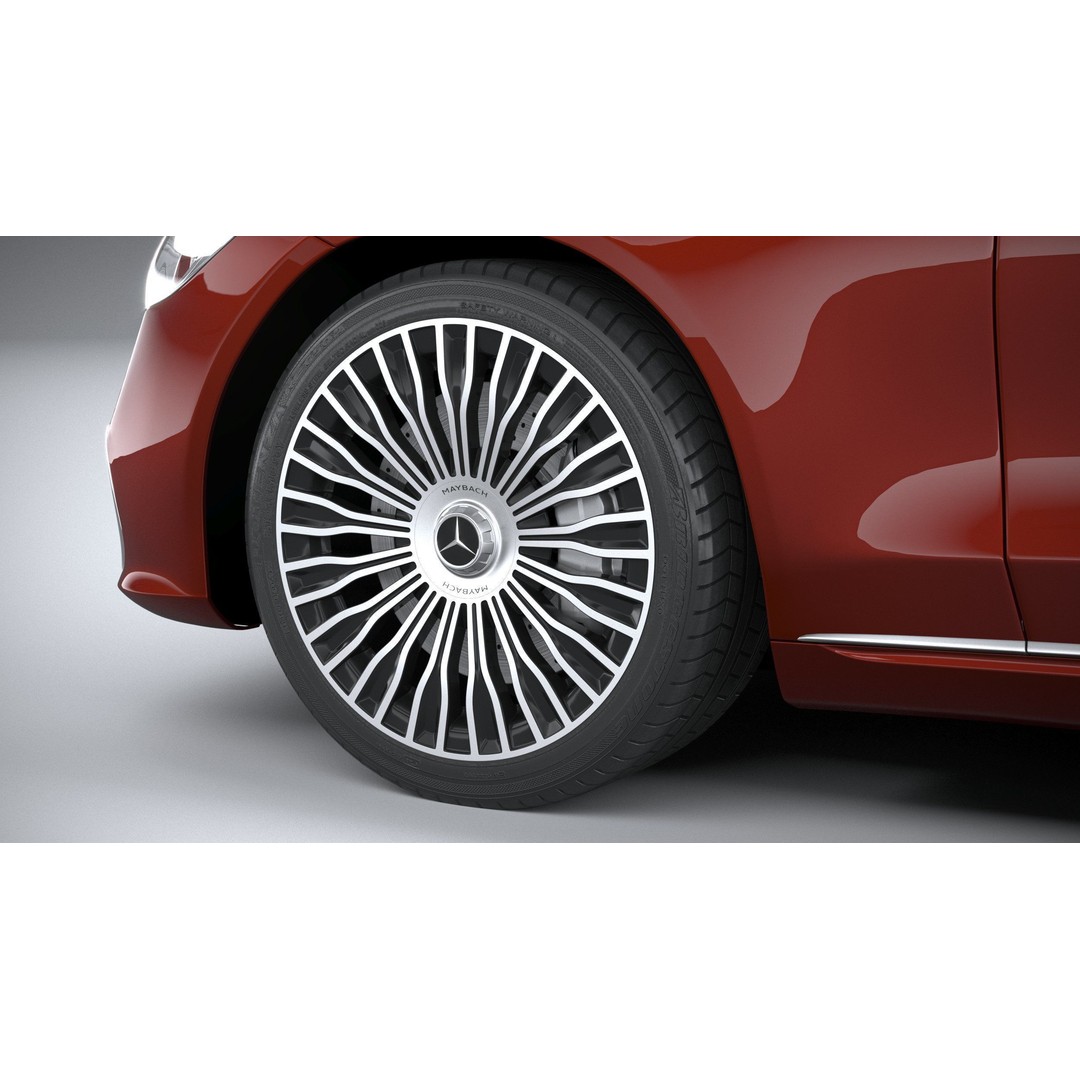 Mercedes-Benz S-Class Maybach 2021 3D Model – High Poly Car Asset, FBX, OBJ - View 18