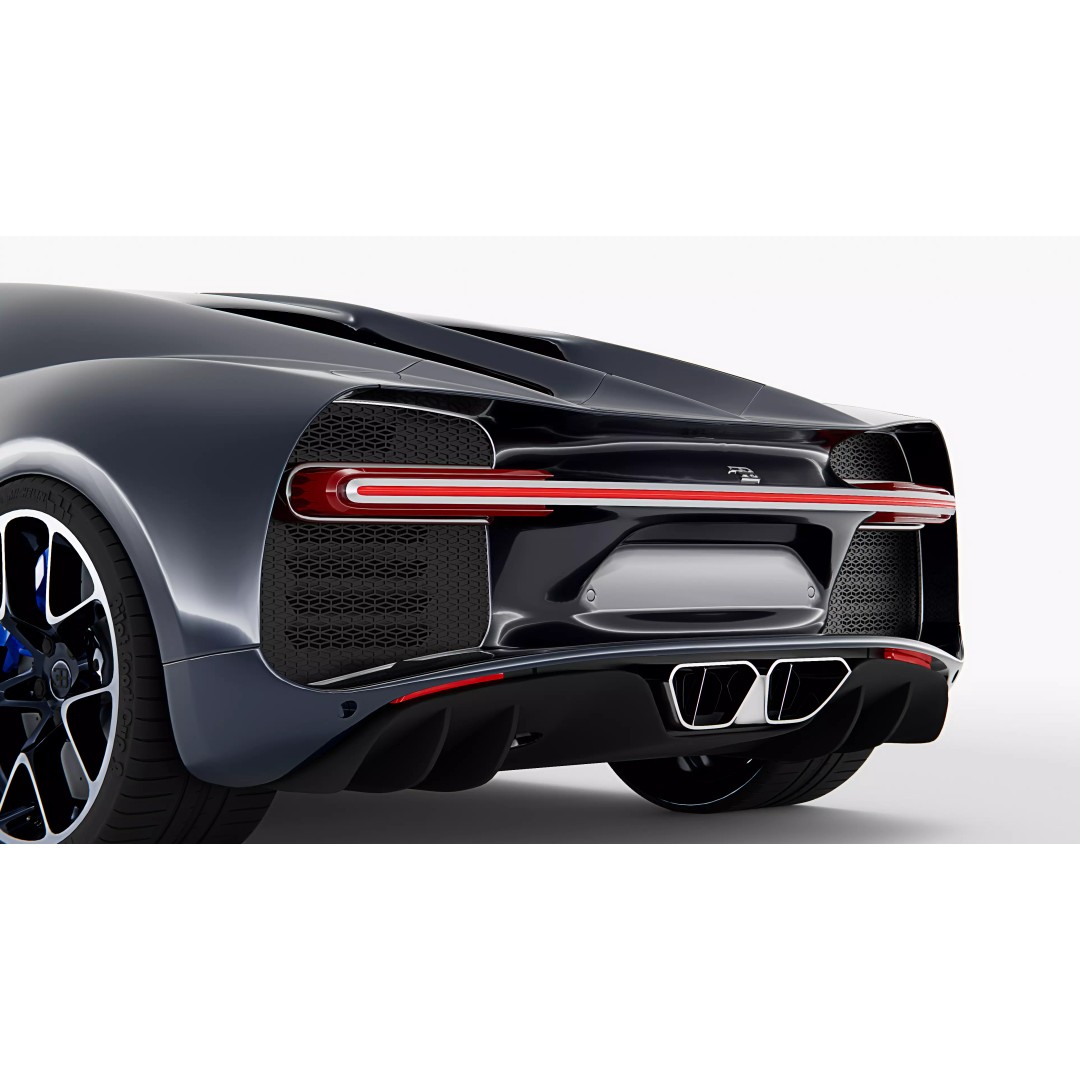 Bugatti Chiron 3D Model – High Poly Vehicle Asset, Game Ready Formats - View 11