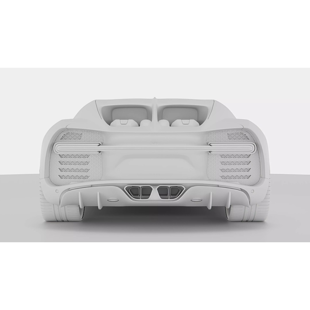 Bugatti Chiron 3D Model – High Poly Vehicle Asset, Game Ready Formats - View 19