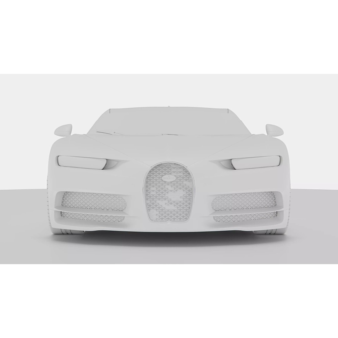 Bugatti Chiron 3D Model – High Poly Vehicle Asset, Game Ready Formats - View 20
