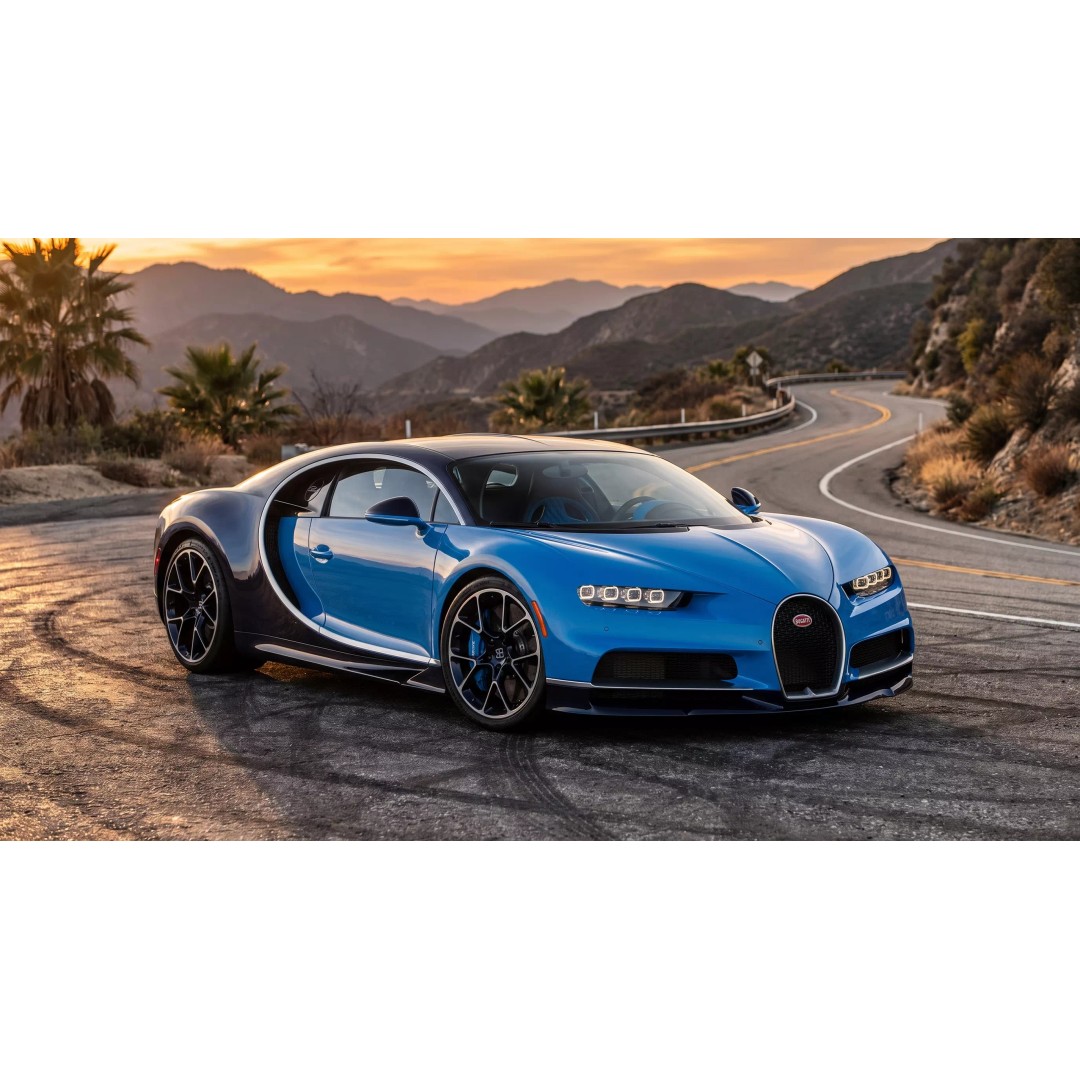 Bugatti Chiron 3D Model – High Poly Vehicle Asset, Game Ready Formats - View 4