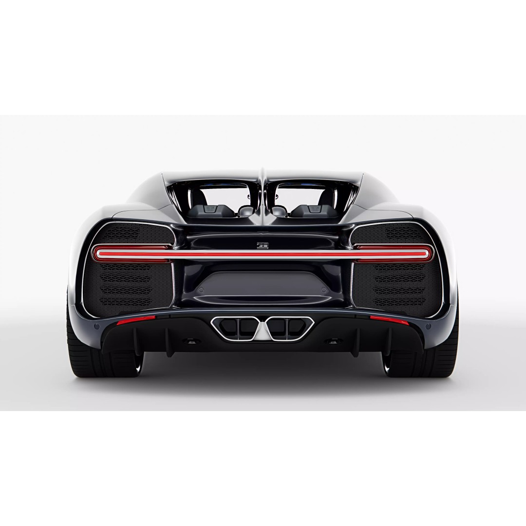 Bugatti Chiron 3D Model – High Poly Vehicle Asset, Game Ready Formats - View 8