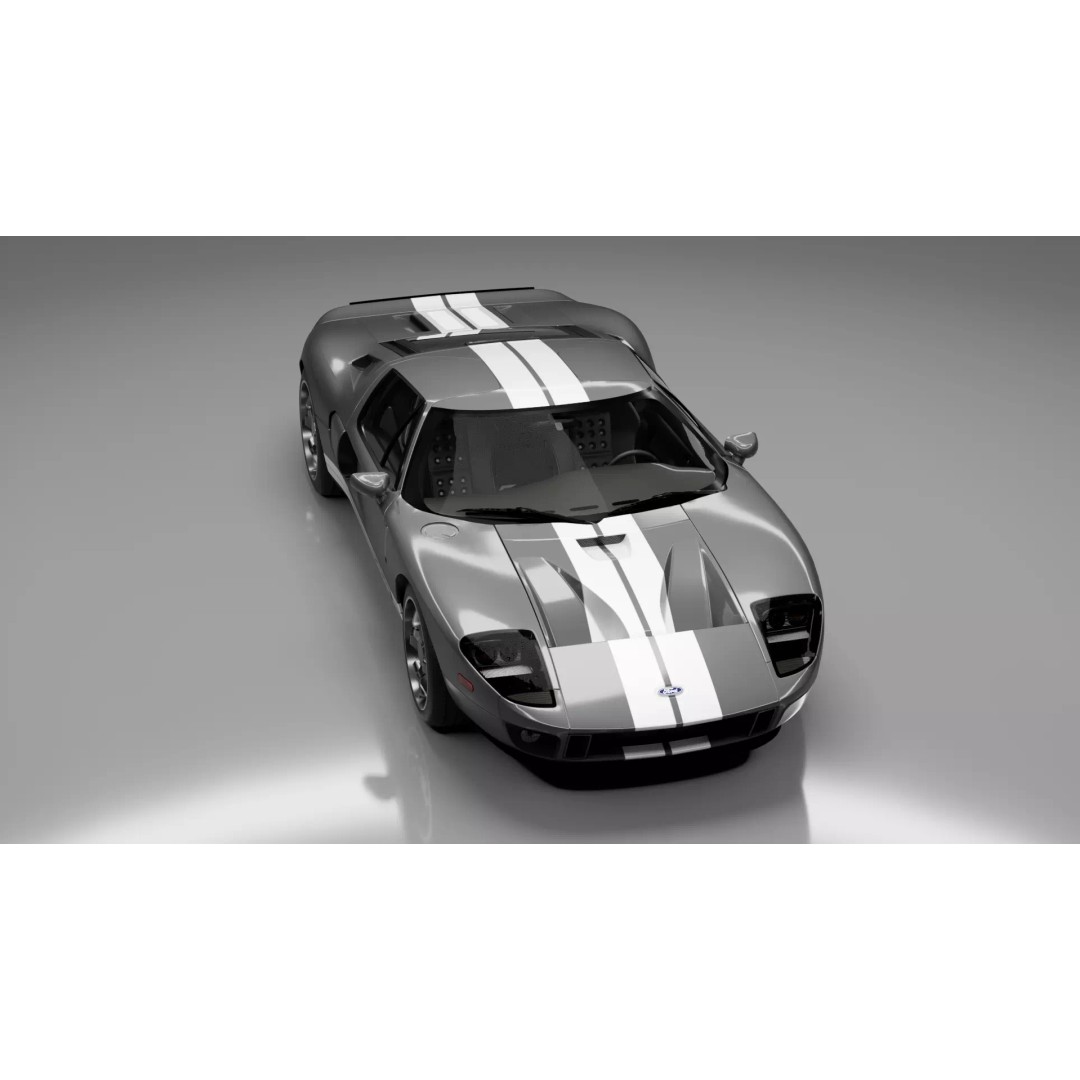 Ford GT 2005 3D Model – High Detail Rigged Vehicle, Blender, FBX, OBJ - View 31