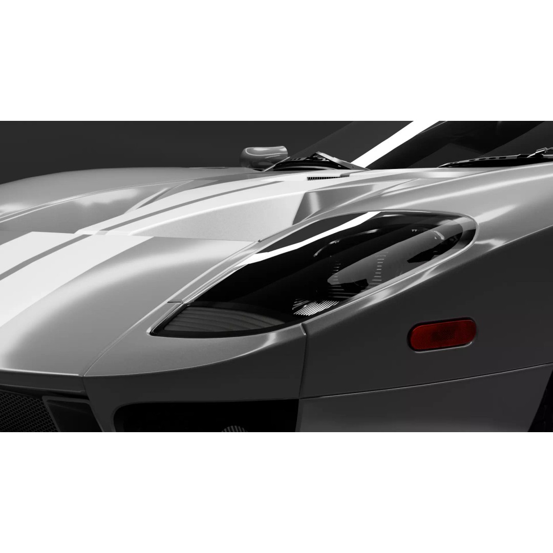 Ford GT 2005 3D Model – High Detail Rigged Vehicle, Blender, FBX, OBJ - View 33