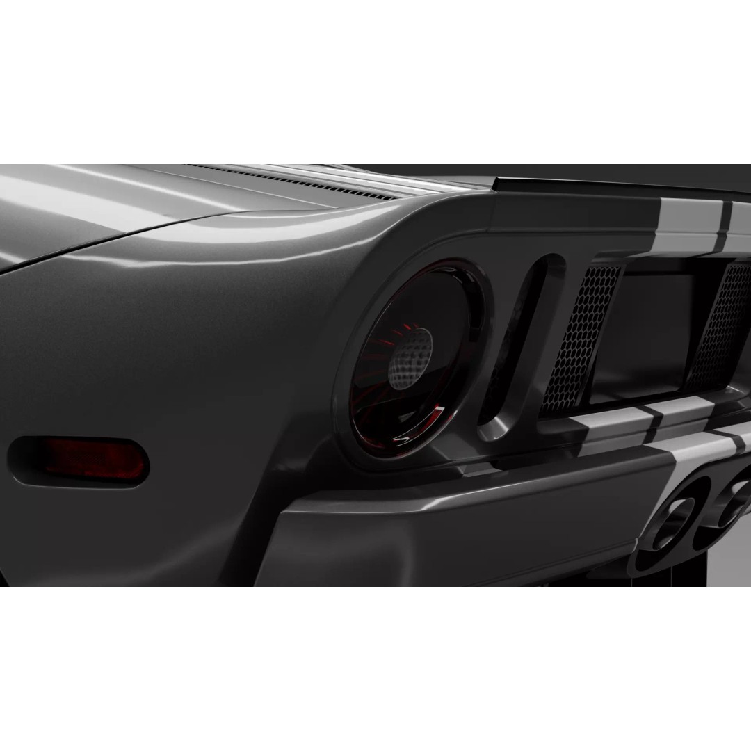 Ford GT 2005 3D Model – High Detail Rigged Vehicle, Blender, FBX, OBJ - View 34