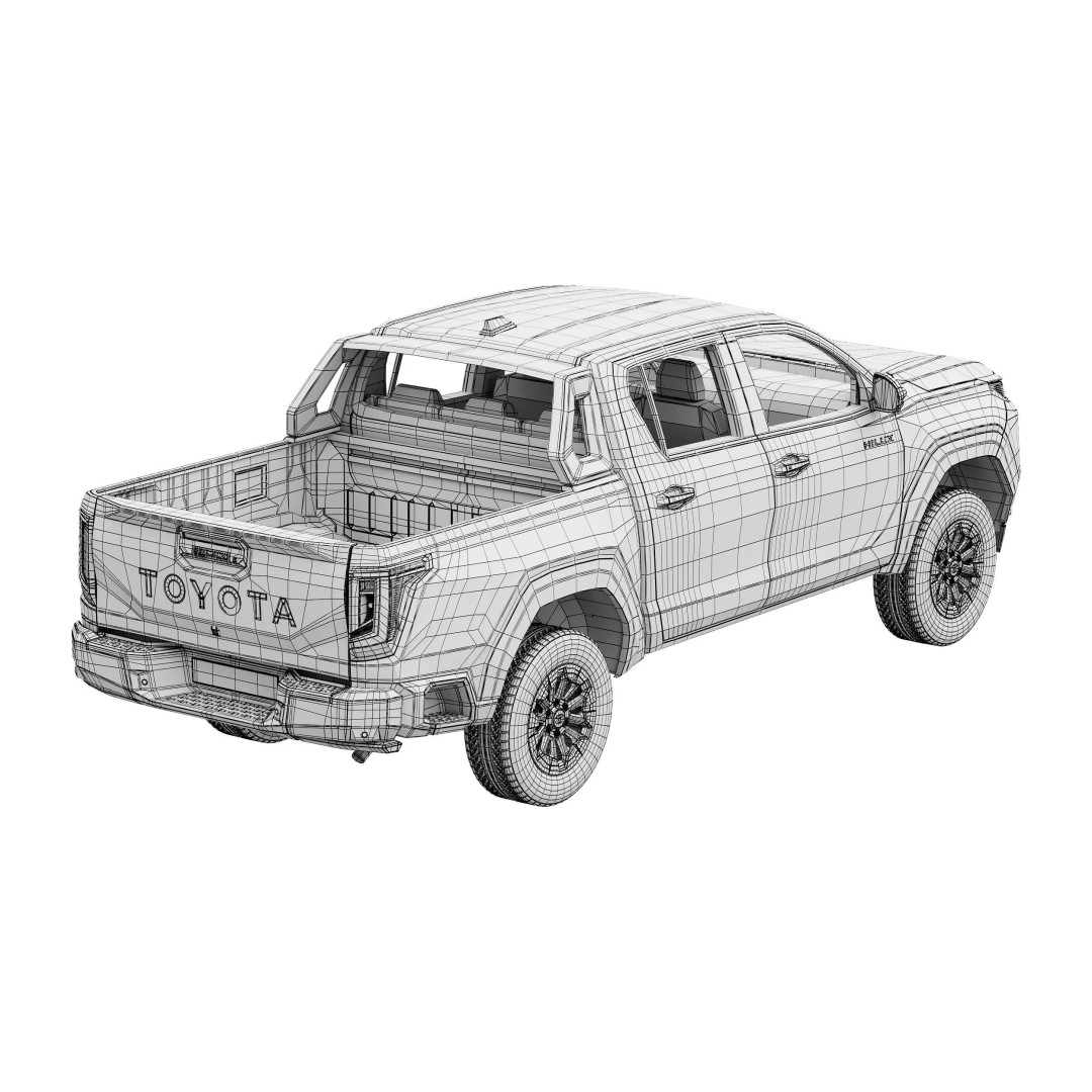 Toyota Hilux SR5 2026 3D Model – High Poly SUV Asset, FBX & OBJ