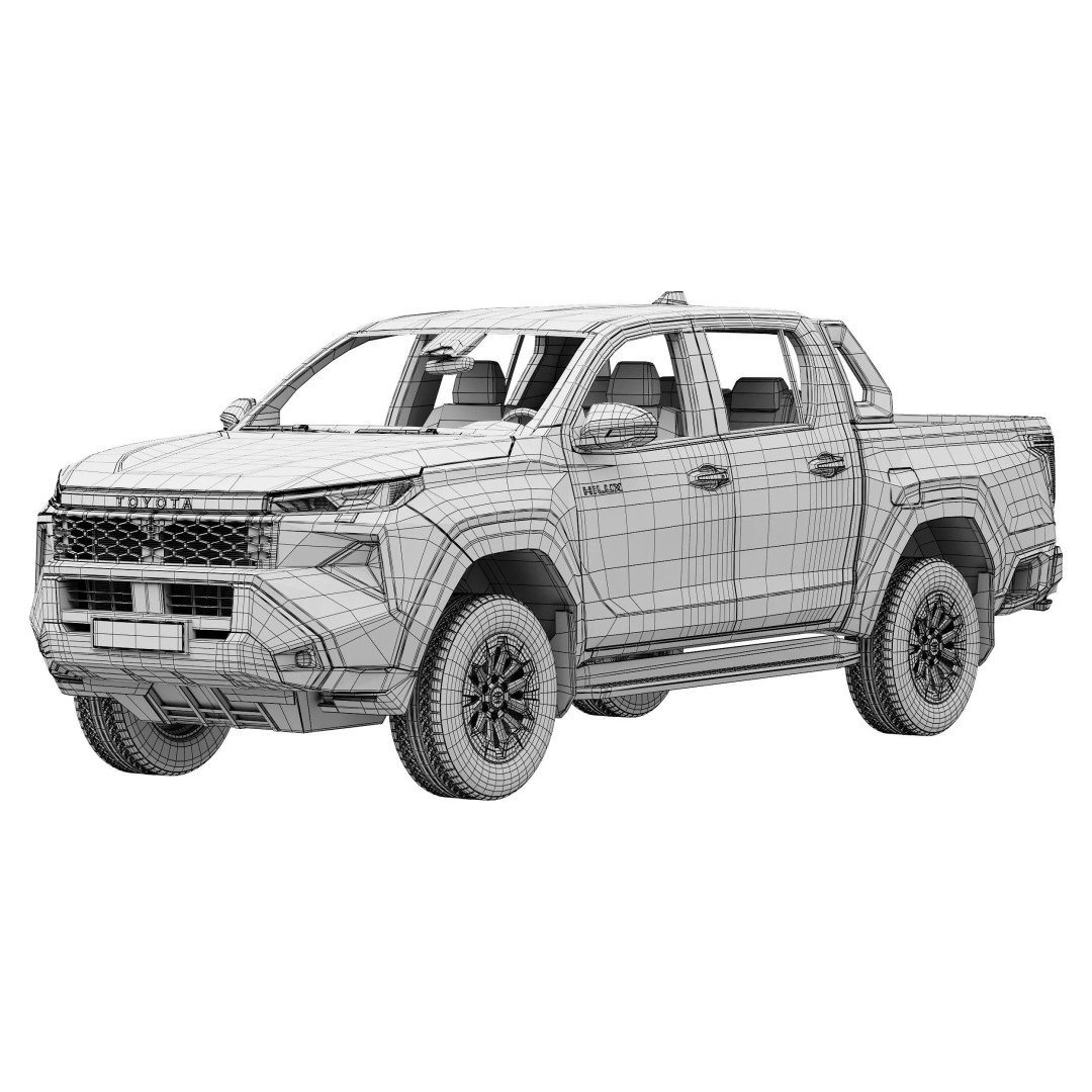 Toyota Hilux SR5 2026 3D Model – High Poly SUV Asset, FBX & OBJ - View 15