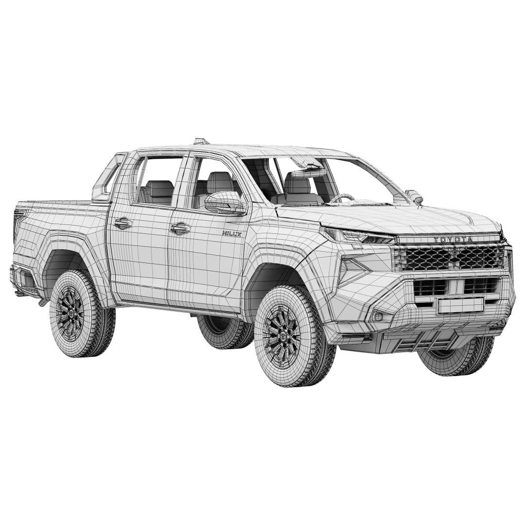 Toyota Hilux SR5 2026 3D Model – High Poly SUV Asset, FBX & OBJ - View 16