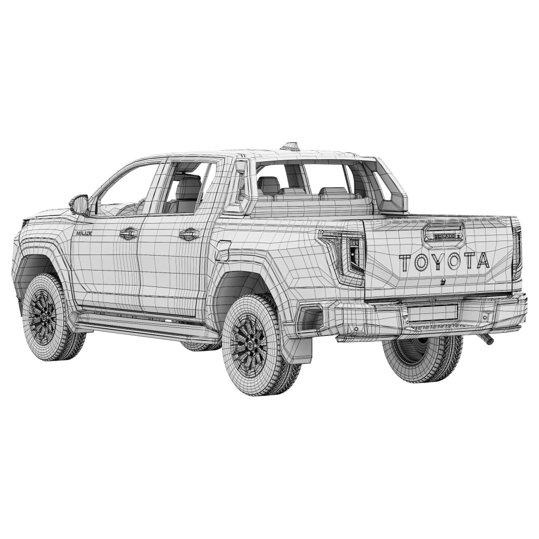 Toyota Hilux SR5 2026 3D Model – High Poly SUV Asset, FBX & OBJ - View 17