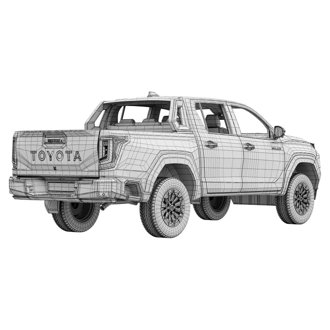Toyota Hilux SR5 2026 3D Model – High Poly SUV Asset, FBX & OBJ - View 18