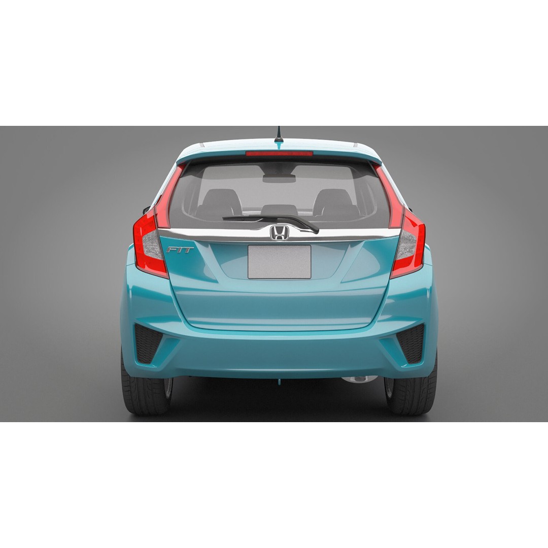 Honda Fit 3D Model – High Poly Vehicle with Textures, FBX, OBJ - View 10