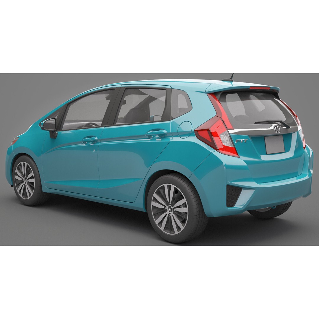 Honda Fit 3D Model – High Poly Vehicle with Textures, FBX, OBJ - View 11