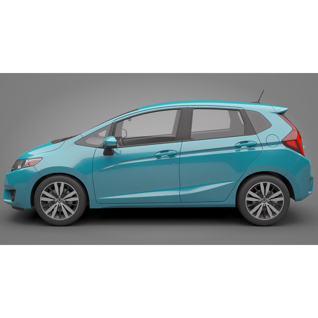Honda Fit 3D Model – High Poly Vehicle with Textures, FBX, OBJ - View 12