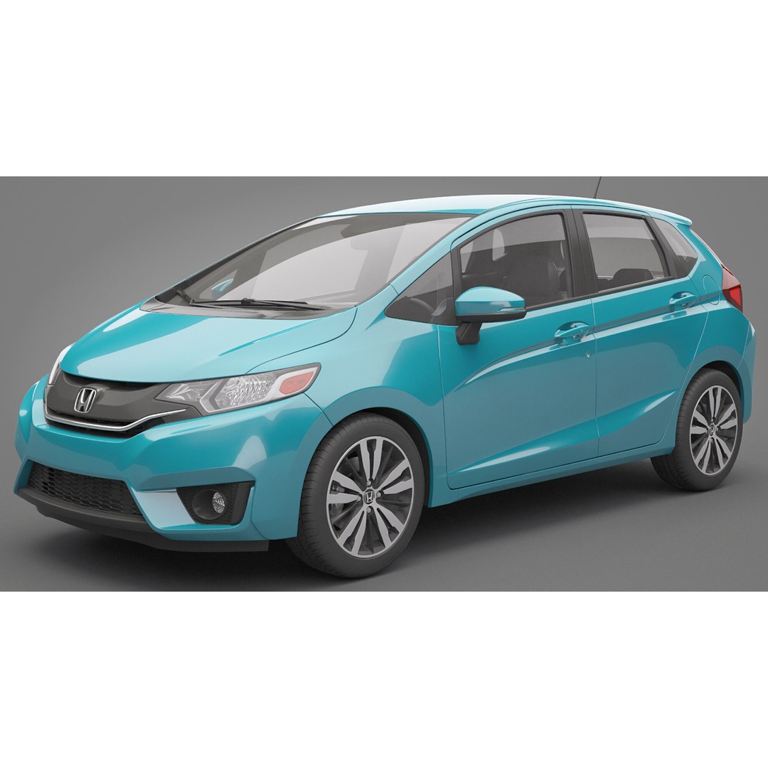 Honda Fit 3D Model – High Poly Vehicle with Textures, FBX, OBJ - View 13