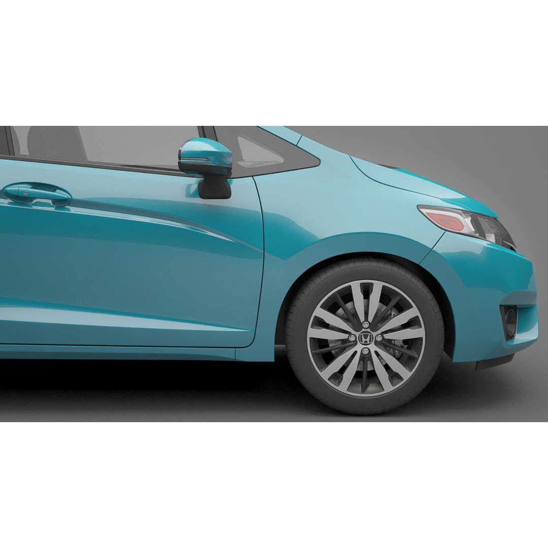 Honda Fit 3D Model – High Poly Vehicle with Textures, FBX, OBJ - View 14