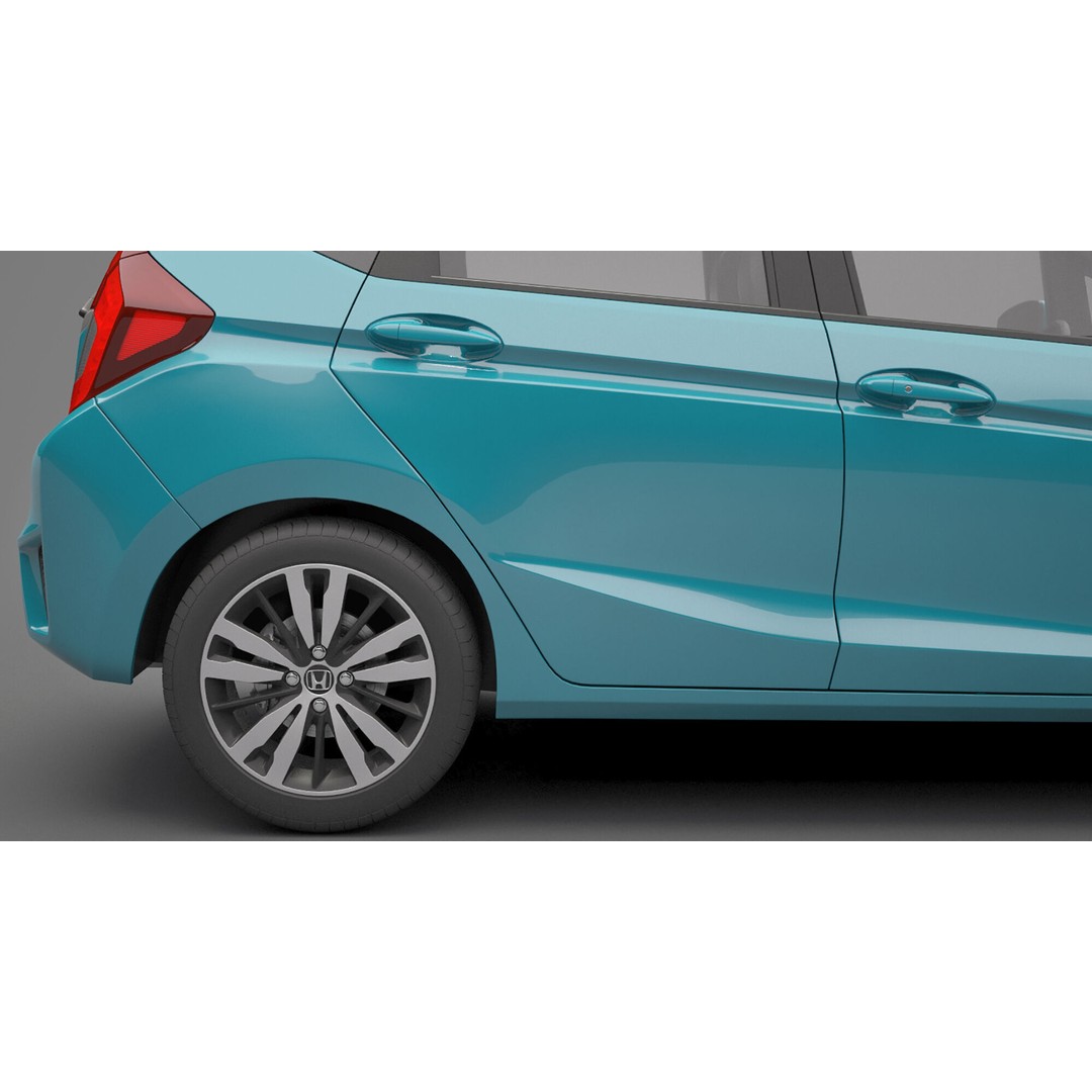 Honda Fit 3D Model – High Poly Vehicle with Textures, FBX, OBJ - View 15