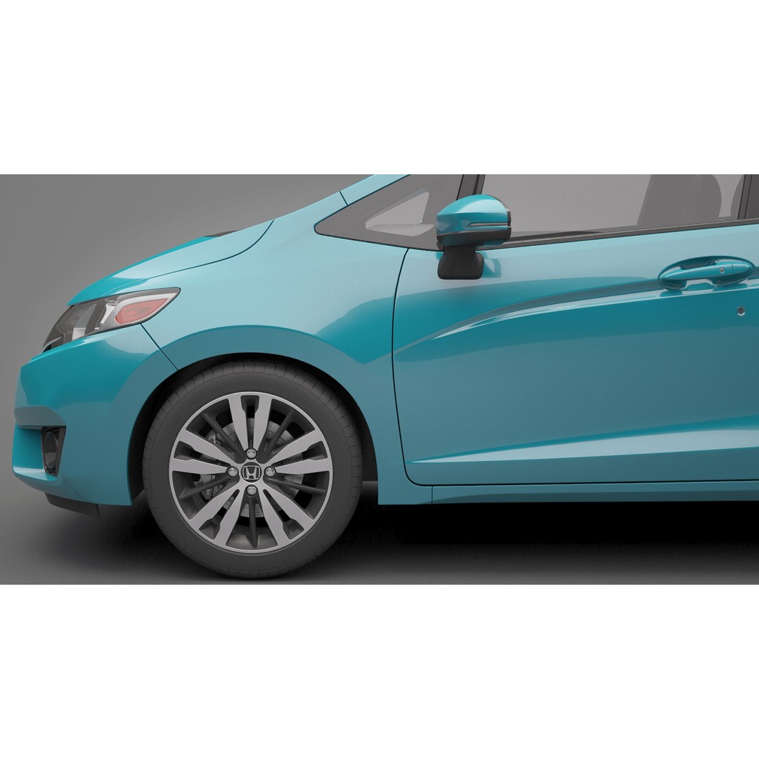 Honda Fit 3D Model – High Poly Vehicle with Textures, FBX, OBJ - View 16