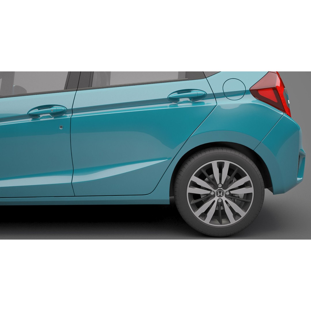 Honda Fit 3D Model – High Poly Vehicle with Textures, FBX, OBJ - View 17