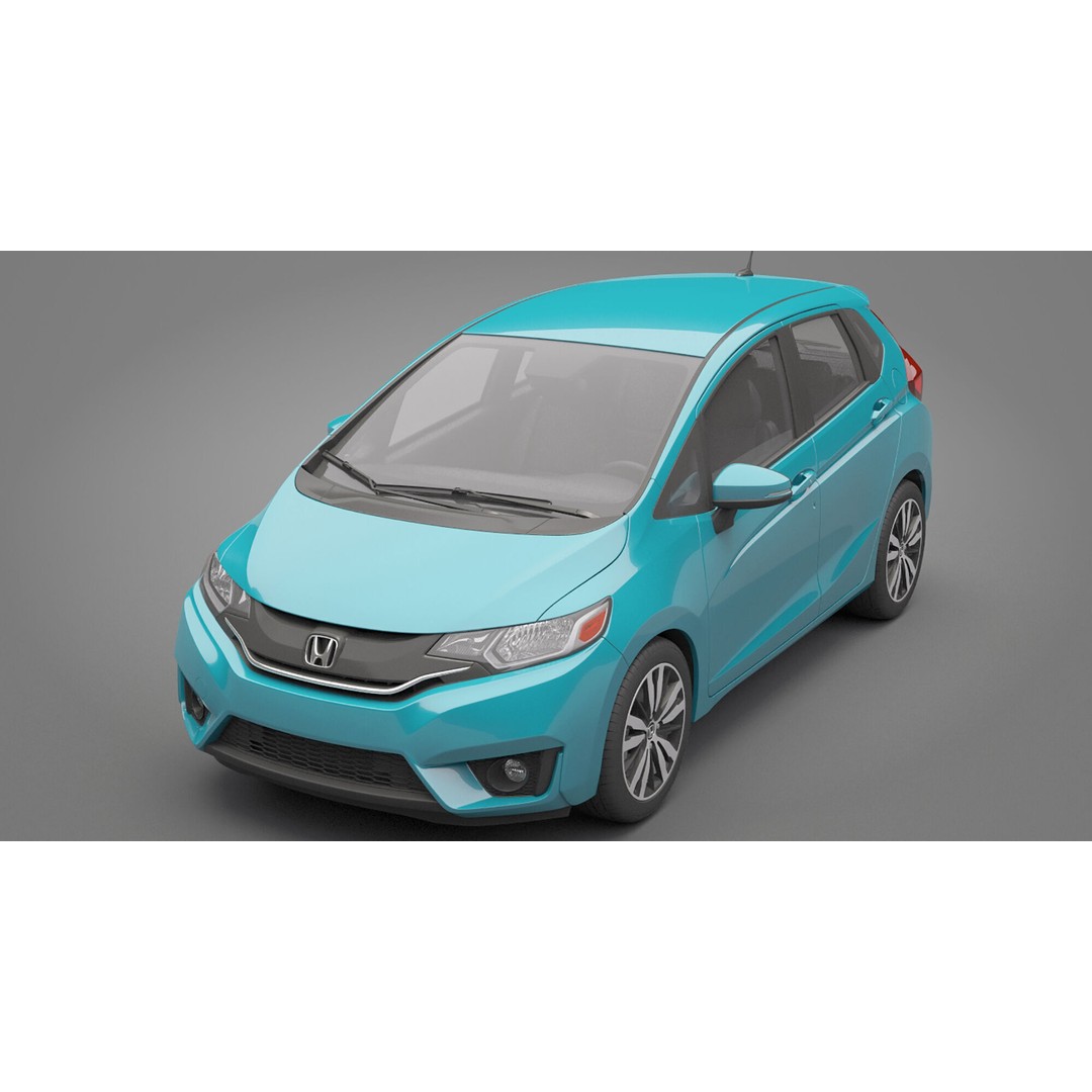 Honda Fit 3D Model – High Poly Vehicle with Textures, FBX, OBJ - View 18