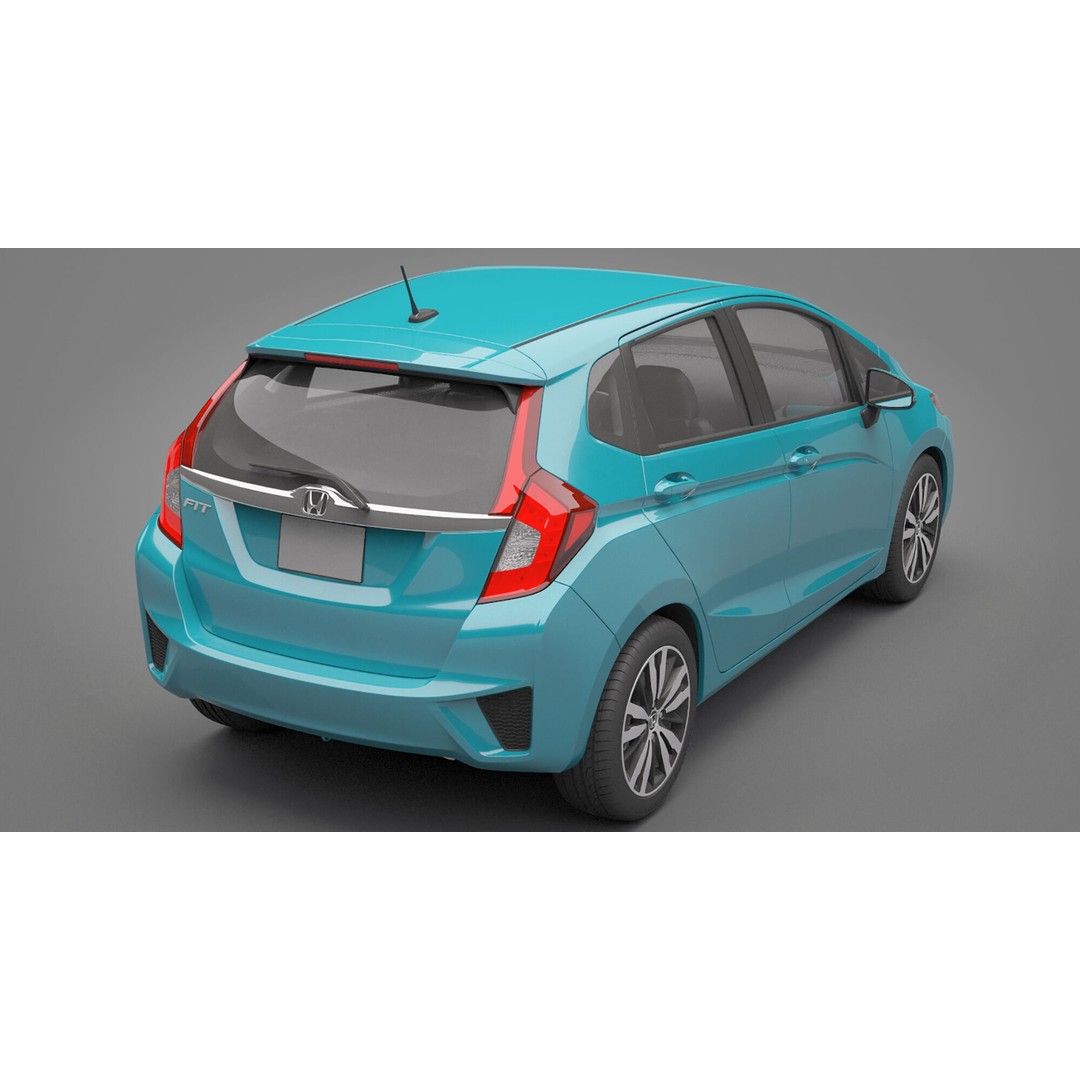 Honda Fit 3D Model – High Poly Vehicle with Textures, FBX, OBJ - View 19