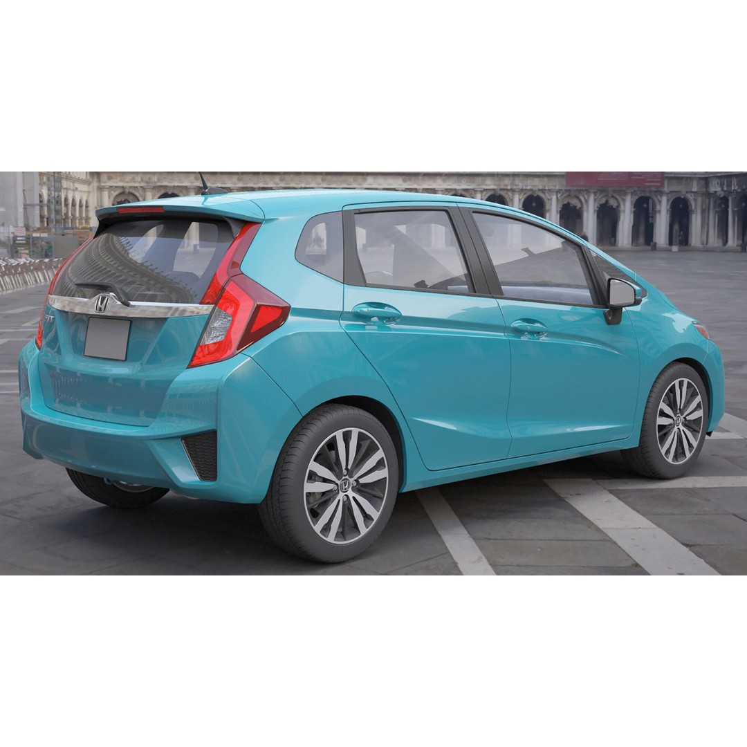 Honda Fit 3D Model – High Poly Vehicle with Textures, FBX, OBJ - View 5
