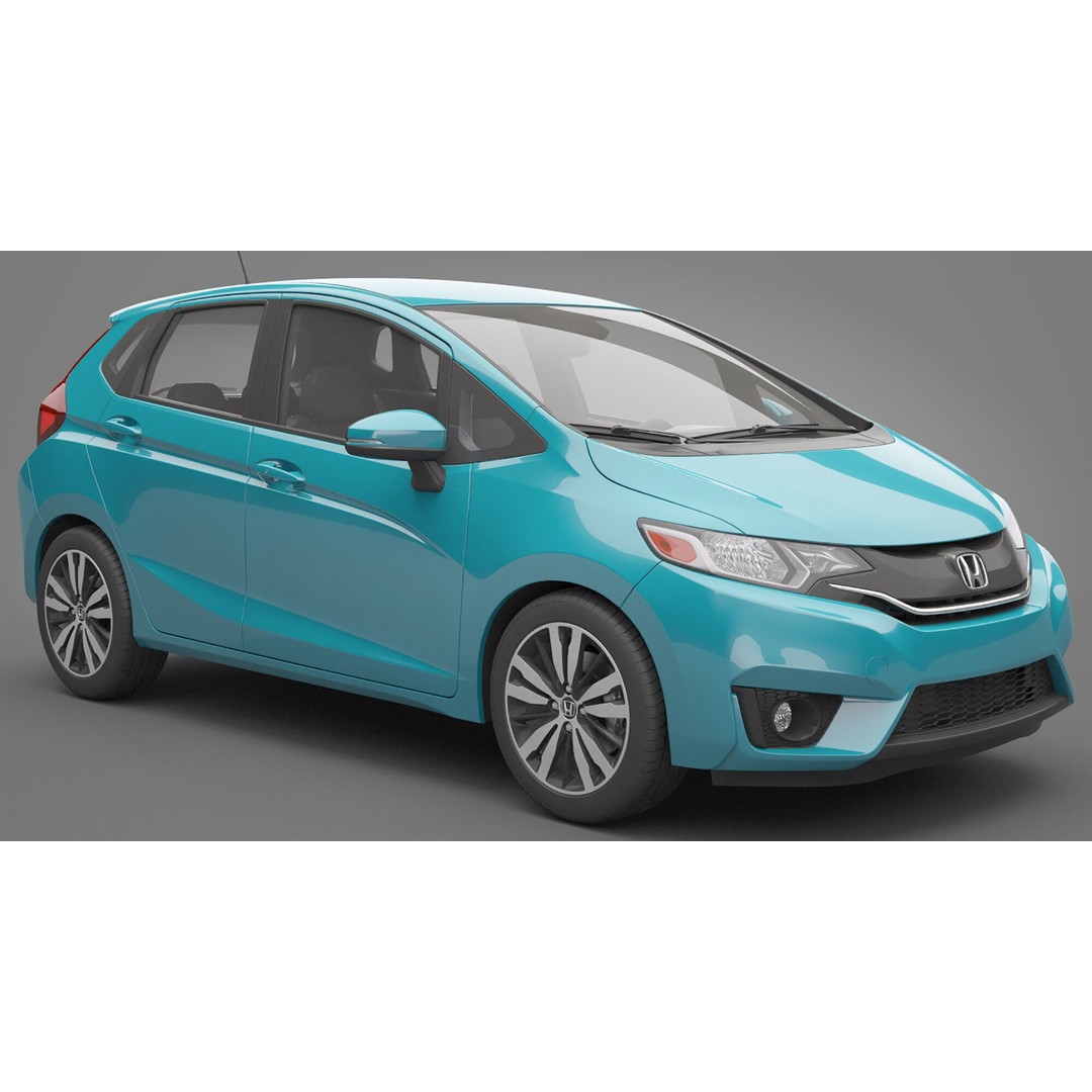 Honda Fit 3D Model – High Poly Vehicle with Textures, FBX, OBJ - View 7
