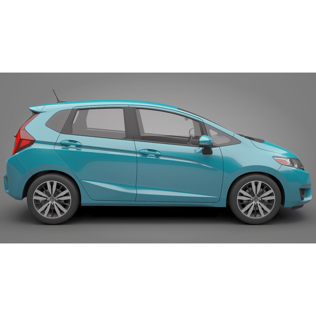 Honda Fit 3D Model – High Poly Vehicle with Textures, FBX, OBJ - View 8
