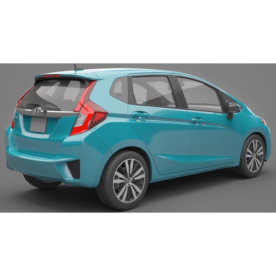 Honda Fit 3D Model – High Poly Vehicle with Textures, FBX, OBJ - View 9