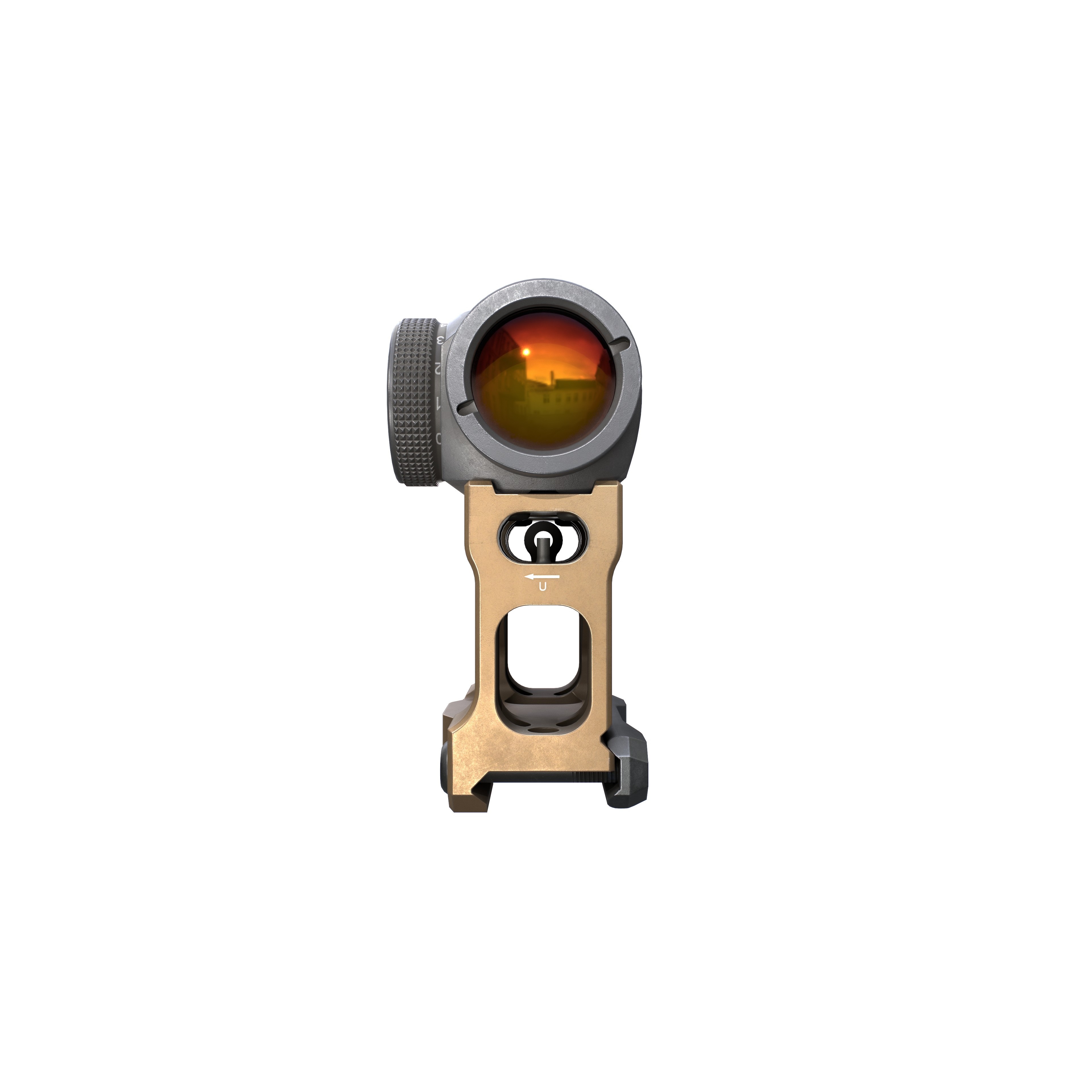 Aimpoint Micro T2 Red Dot Sight - Low-Poly Game-Ready 3D Model