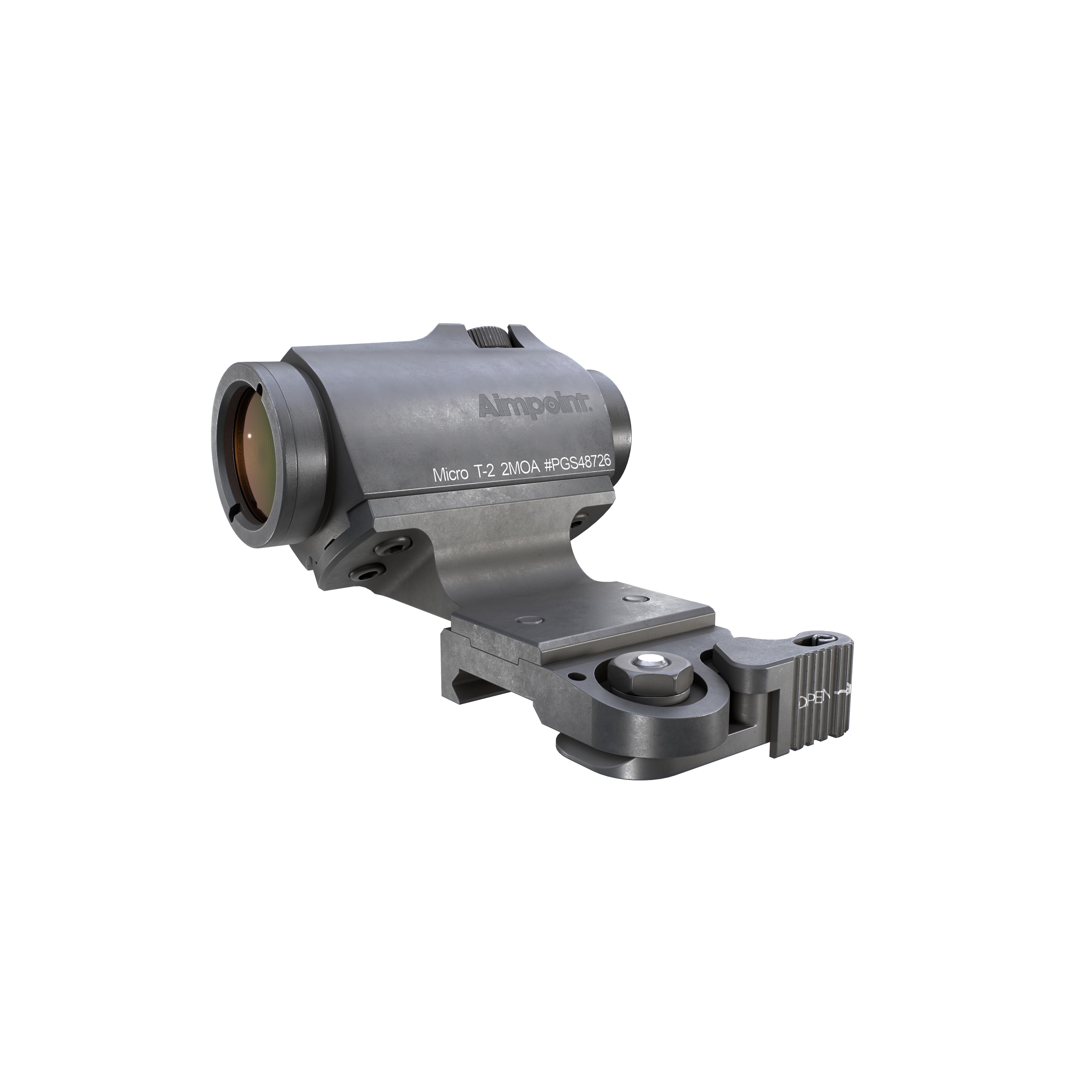 Aimpoint Micro T2 Red Dot Sight - Low-Poly Game-Ready 3D Model - View 12