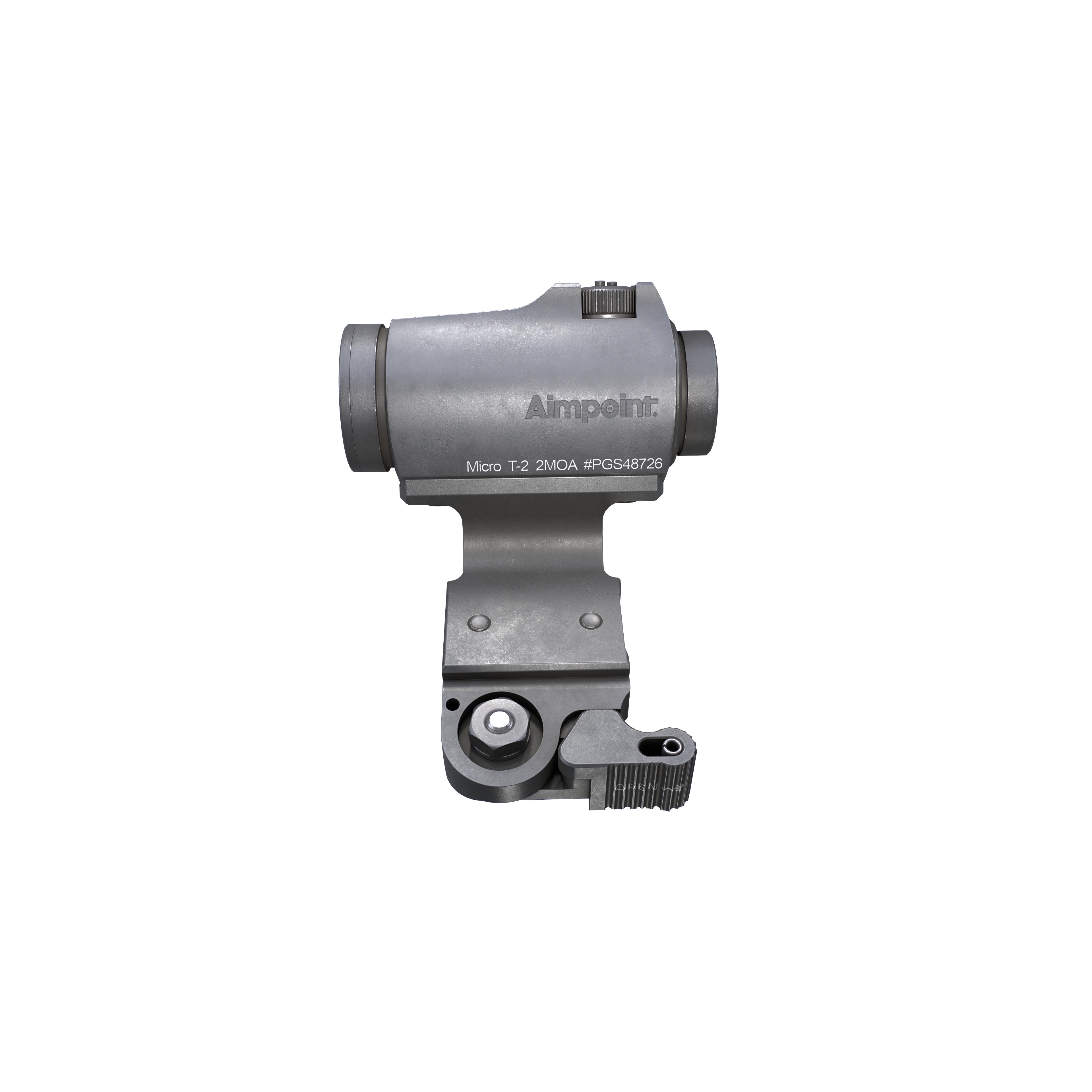 Aimpoint Micro T2 Red Dot Sight - Low-Poly Game-Ready 3D Model - View 13